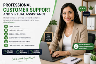 professional customer support and virtual assistance
