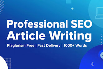 write SEO blog posts and articles for your website