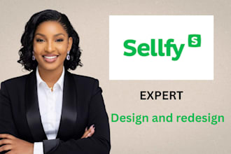 design high converting sellfy website sellfy store