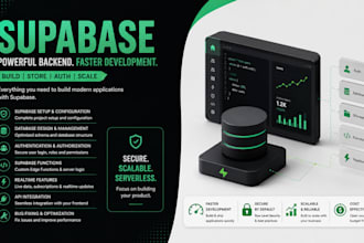build supabase backend and supabase setup for your web app