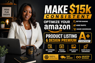 optimize your amazon product listing and design premium a plus content