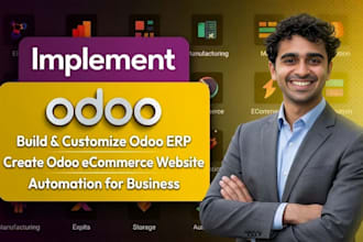 build and customize odoo erp, odoo ecommerce website and automation for business