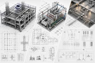 draft structural, mechanical, and electrical drawings