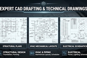 draft structural, mechanical, and electrical drawings