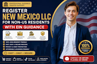 register a new mexico llc for non US residents with ein guidance