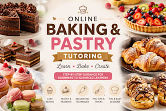 provide online baking and pastry lessons