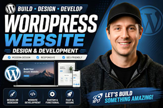 build wordpress website, design or redesign wordpress and website development