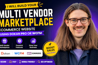 develop dokan pro multivendor ecommerce marketplace website or wcfm web app