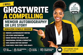 ghostwrite a compelling memoir autobiography or life story amazon kindle ebook