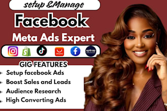 setup shopify facebook ads ,meta ads and fb ads campaign for eccommerce
