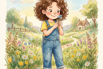 aquarell kinderbuchillustration und buchillustration für bilderbuch