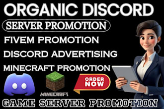 do discord promotion,minecraft,discord advertising,fivem,server promotion
