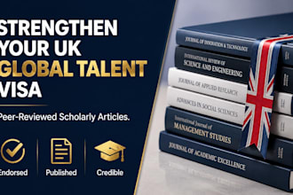 publish scholarly articles to boost your UK global talent visa application