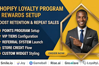 setup your shopify loyalty program smile joy gameball rise growave loyaltylion