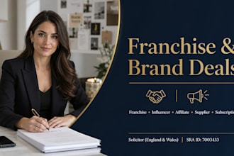 draft your influencer, supplier, or shareholder agreement as a UK solicitor
