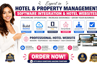 build respax rmscloud roomkeypms smartbnb yourporter checkfront hotel website