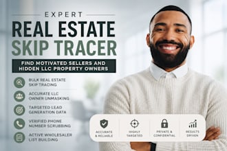 do bulk real estate skip tracing and llc skip tracing