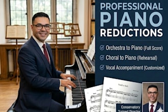 make a piano reduction or accompaniment