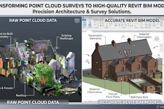 convert point cloud survey data into accurate revit bim models for architecture