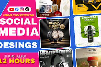 create social media ad post design creative facebook ads editable canva template