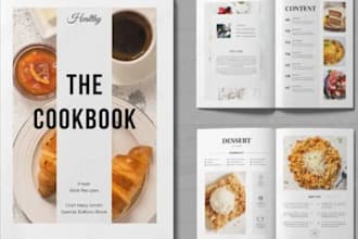 write best quality cookbook recipe cookbook design