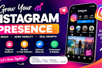 grow your instagram with organic marketing and ads