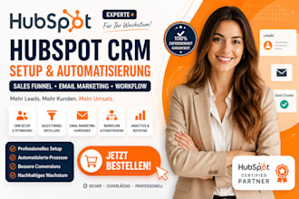 do hubspot crm setup sales funnel email marketing workflow automation