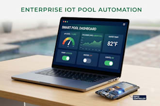 build custom iot pool automation system and web dashboard