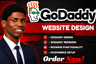 develop godaddy website redesign godaddy website design