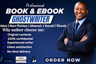 ebook ghostwriter book writer fiction ghostwriter kindle book writer