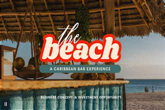 design beach club pitch deck party venue deck nightlife investor deck