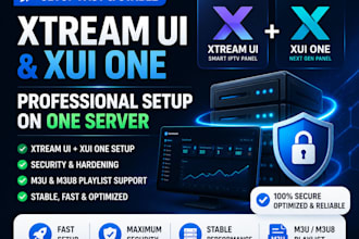 setup fast and stable xtream ui and xui one server, security setup, m3u playlist