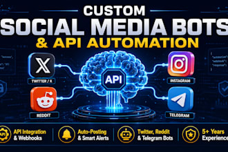 develop custom social media automation scripts and API bots