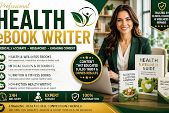 ghostwrite health wellness ebook for medical guides nutrition medical writing