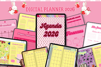 design a 2026 digital planner or hyperlinked agenda