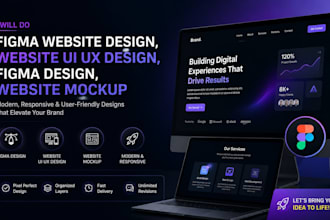 do figma website design, website UI UX design, figma design, website mockup