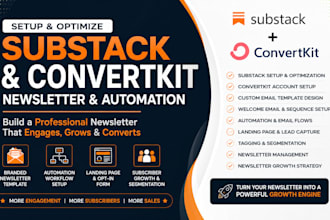 setup substack convertkit newsletter automation subscriber growth email campaign