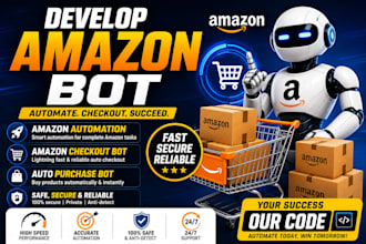 develop amazon bot amazon automation amazon checkout bot auto purchase bot