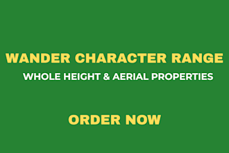 do wander character aerial range