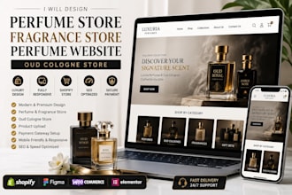 design perfume shopify store fragrance store perfume website oud cologne store