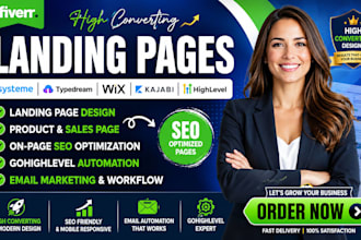 setup typedream wix kajab landing page product SEO gohighlevel automation email