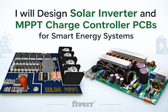 design solar inverter and mppt charger controller for smart energy systems