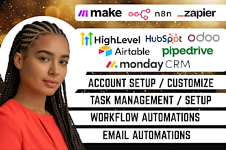 setup automate integrate monday crm hubspot basecamp karbon freshbooks odoo crm