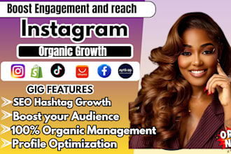 instagram promotion,organic growth and social media manager