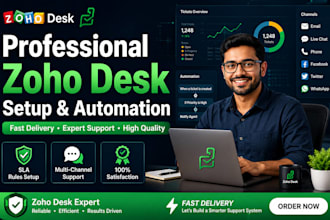 configure zoho desk with sla rules and multichannel support