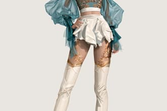 drawing fashion illustrations for designer presentations