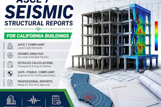 deliver asce 7 seismic structural reports for california builds