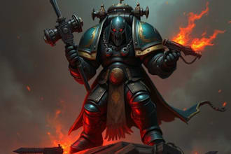 create warhammer 40k art