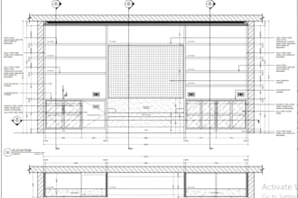 draft professional millwork shop drawings in autocad