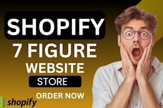 design shopify dropshipping store ecommerce website 7 figure automated